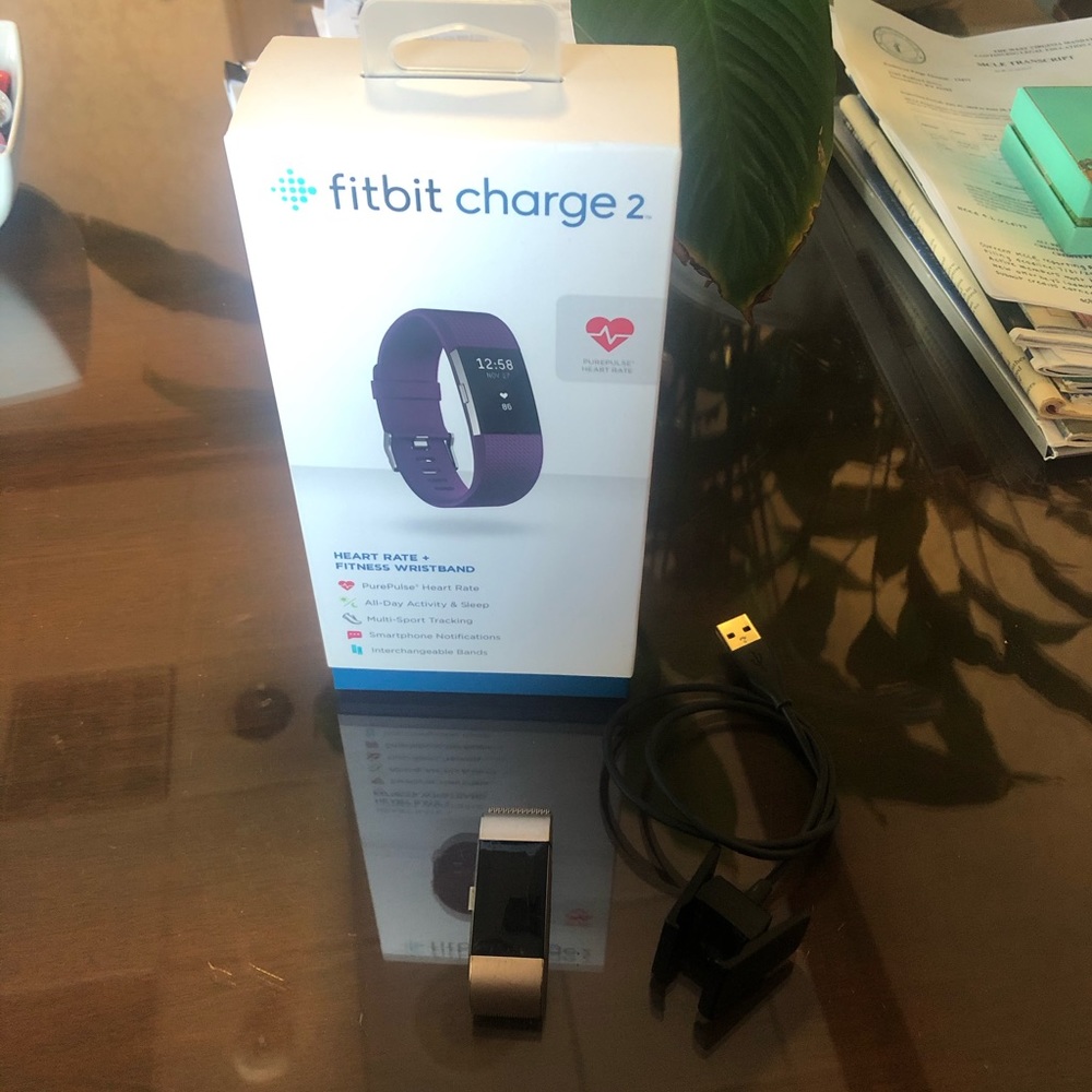 Pre-owned Fitbit Charge 2 with Rose Gold Band